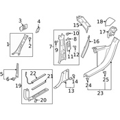 Volvo Body A-Pillar Trim Panel - Genuine Volvo 31426877