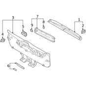 Volvo Liftgate Trim - Genuine Volvo 31426915