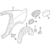 Volvo Fuel Filler Housing - Genuine Volvo 32227341