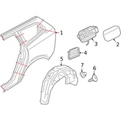 Volvo Fuel Filler Housing - Genuine Volvo 32227346