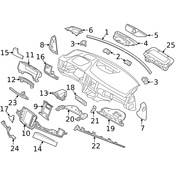 Volvo Instrument Panel Molding - Genuine Volvo 32234512