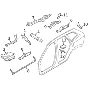 Volvo Door Pillar Post Seal - Genuine Volvo 32239484