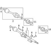Volvo CV Joint Boot Kit - Genuine Volvo 32240025