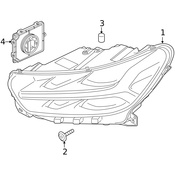 Volvo Headlight Assembly - Genuine Volvo 32241606