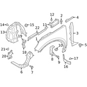 Volvo Fender Filler Panel - Genuine Volvo 31442798