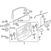 Volvo Door Lock Switch - Genuine Volvo 31443864