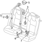 Volvo Seat Belt Retractor Cover - Genuine Volvo 31446668