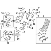 Volvo Seat Armrest - Genuine Volvo 32248011