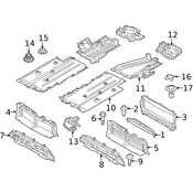 Volvo Radiator Support Air Deflector - Genuine Volvo 31455419