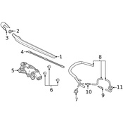 Volvo Back Glass Washer Nozzle - Genuine Volvo 31457594