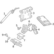 Volvo Liftgate Lock Striker Plate - Genuine Volvo 31462586