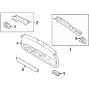 Volvo Liftgate Trim Cover - Genuine Volvo 31462593