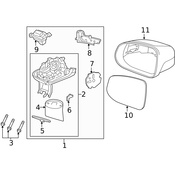 Volvo Door Mirror Cover - Genuine Volvo 31462675