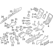 Volvo Console Trim Panel - Genuine Volvo 31469172