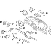 Volvo Instrument Panel Molding - Genuine Volvo 31477784