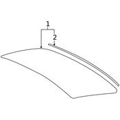 Volvo Back Glass Seal - Genuine Volvo 31477945