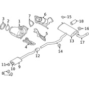 Volvo Exhaust Tail Pipe - Genuine Volvo 31478456