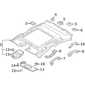 Volvo Headliner Clip - Genuine Volvo 31479394