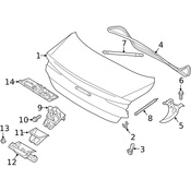Volvo Trunk Lid Lift Support - Genuine Volvo 31479422