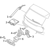 Volvo Liftgate Lock Striker Plate - Genuine Volvo 31484517
