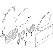 Volvo Window Regulator - Genuine Volvo 31488621