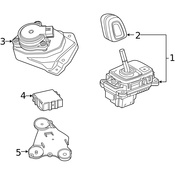 Volvo Auto Trans Shift Lever Knob - Genuine Volvo 31492671