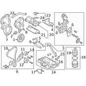 Volvo Engine Timing Belt Idler Bracket - Genuine Volvo 31493092