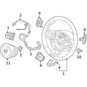 Volvo Steering Wheel Transmission Shift Control Switch - Genuine Volvo 31494604