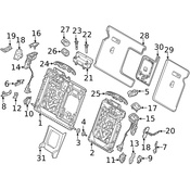 Volvo Seat Armrest Cover - Genuine Volvo 31498284
