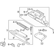 Volvo Glove Box Door - Genuine Volvo 31651278