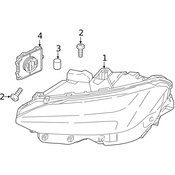 Volvo Headlight Assembly - Genuine Volvo 31655793