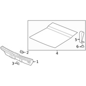 Volvo Rear Body Panel Trim Panel Cap - Genuine Volvo 31675023