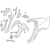 Volvo Body C-Pillar - Genuine Volvo 31675330