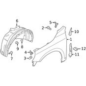 Volvo Fender Seal - Genuine Volvo 31688196