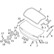 Volvo Deck Lid Stop Buffer - Genuine Volvo 31689273