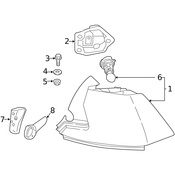 Volvo Tail Light Seal - Genuine Volvo 31689375