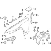 Volvo Fender Splash Shield - Genuine Volvo 31694931