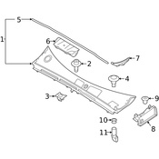 Volvo Cowl Panel Drain Valve - Genuine Volvo 32132401