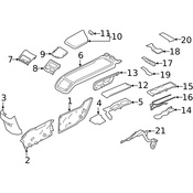 Volvo Console Trim Panel - Genuine Volvo 32260185