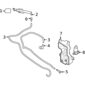 Volvo Headlight Washer Hose - Genuine Volvo 32274100