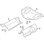Volvo Floor Pan Heat Shield - Genuine Volvo 32289349