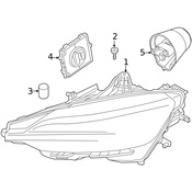 Volvo Headlight Assembly - Genuine Volvo 32338009