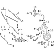 Volvo Windshield Washer Hose - Genuine Volvo 32342015