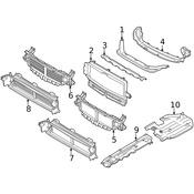 Volvo Radiator Support Air Duct - Genuine Volvo 32345497