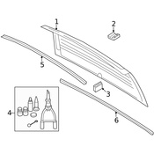 Volvo Back Glass Spacer - Genuine Volvo 3512605