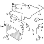 Volvo A/C Refrigerant Pressure Sensor Seal - Genuine Volvo 3537501