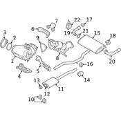 Volvo Catalytic Converter - Genuine Volvo 36010372