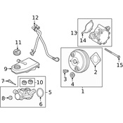 Volvo Brake Master Cylinder - Genuine Volvo 36012641