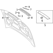Volvo Grille Bolt - Genuine Volvo 3923455