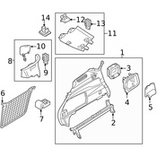 Volvo Body C-Pillar Trim Panel Cap - Genuine Volvo 39802081